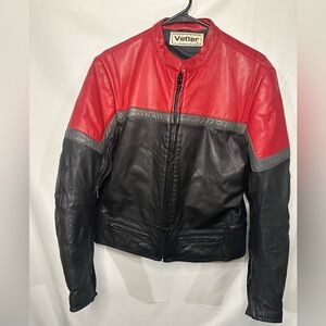 Vintage Genuine Leather Vetter Motorcycle Jacket